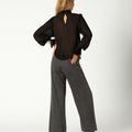 ANTHRACITE PAISLEY DENIM PANTS