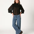 PANTALON PAISLEY DENIM AZUL
