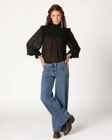 PANTALON PAISLEY DENIM AZUL