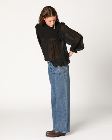PANTALON PAISLEY DENIM AZUL