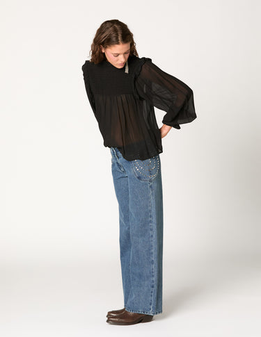 PANTALON PAISLEY DENIM AZUL