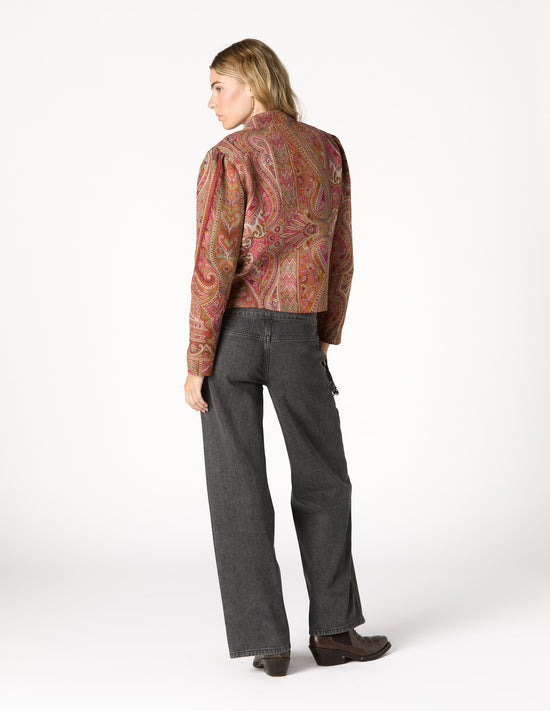 PANTALON FLECOS DENIM ANTRACITA