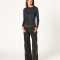 PANTALON BORDADOS SEQUINS DENIM NEGRO