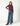 EMBROIDERED SEQUIN BLUE DENIM TROUSERS