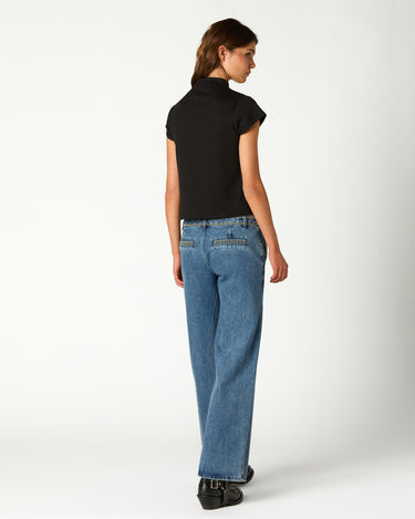PANTALON BORDADO DENIM AZUL