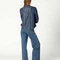 PANTALON CANESU BORDADO BLUE