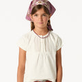 GATHERED T-SHIRT WHITE