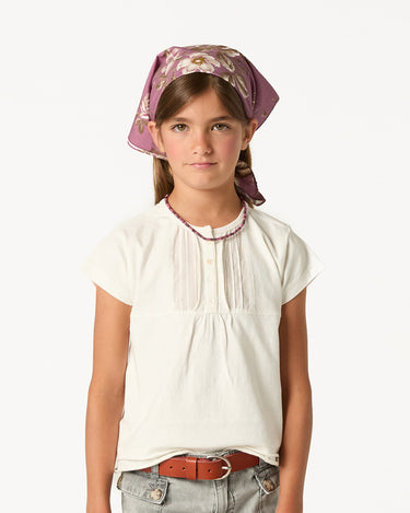 GATHERED T-SHIRT WHITE