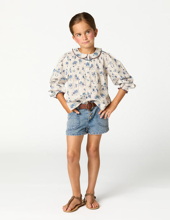 BLUE POCKET SHORTS