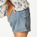 BLUE POCKET SHORTS