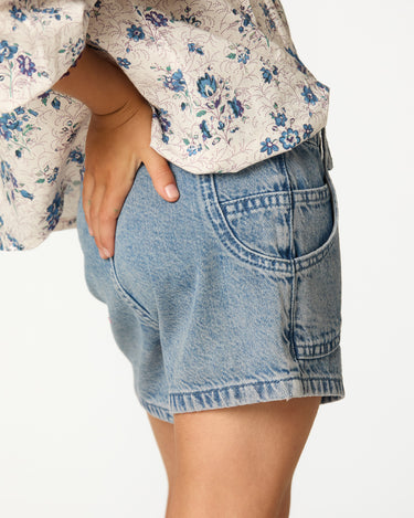 BLUE POCKET SHORTS