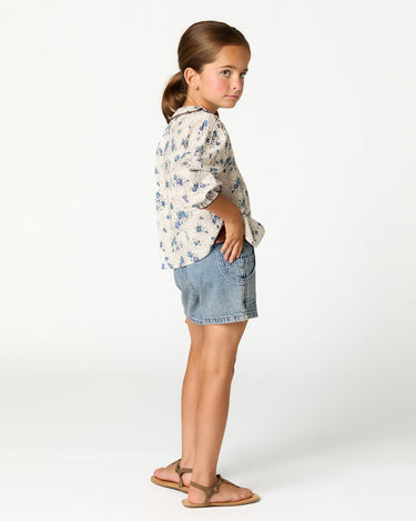 BLUE POCKET SHORTS