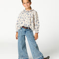 PANTALÓN DENIM DESFLECADO AZUL
