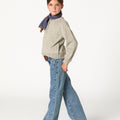 BLUE TROUSERS WITH POCKET DETAIL