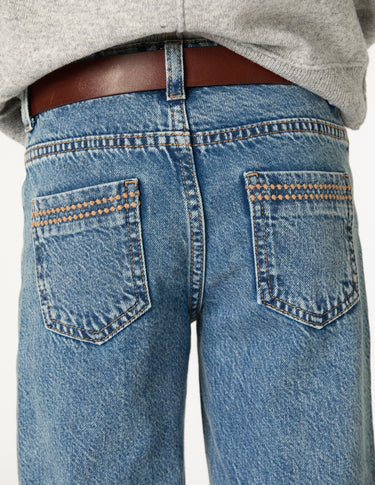 PANTALÓN AZUL DETALLE BOLSILLOS