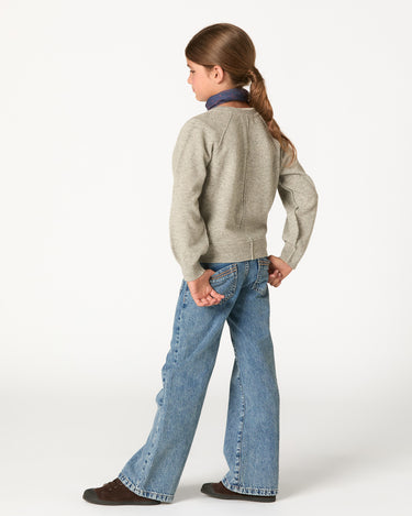 BLUE TROUSERS WITH POCKET DETAIL
