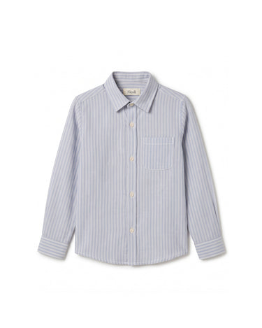 SHIRT STRIPE ANILINE BLUE