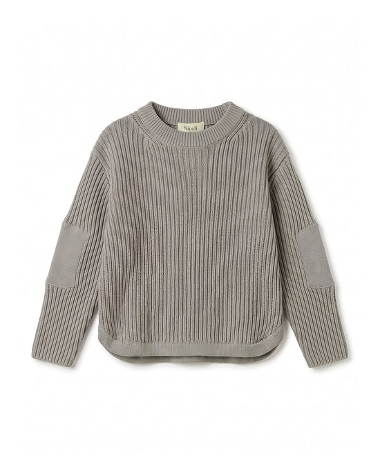 RIB KNIT JERSEY IRON GREY