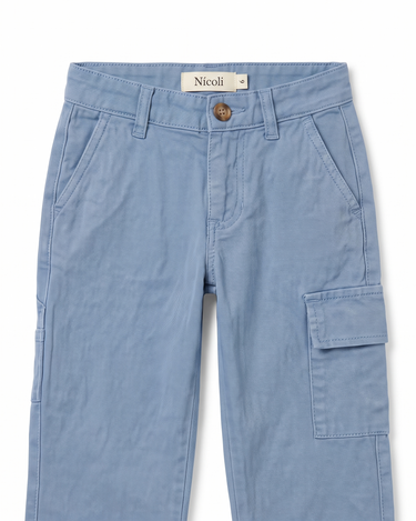 ANILINE BLUE CARGO PANTS