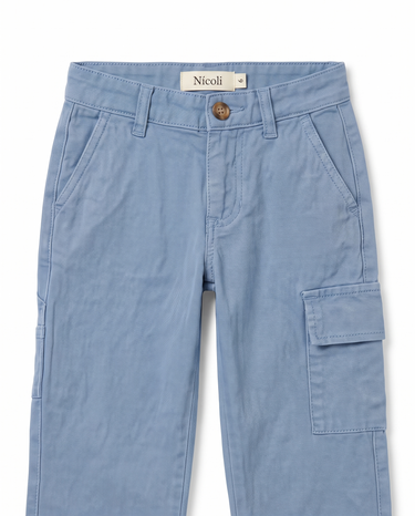 ANILINE BLUE CARGO PANTS