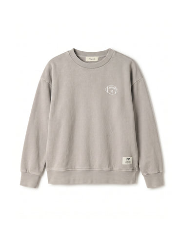 GREY RUGBY SWEATSHIRT