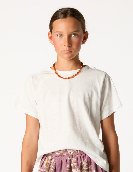 WHITE SHORT SLEEVE T-SHIRT NN