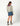 BLUE DENIM BUTTON SKIRT