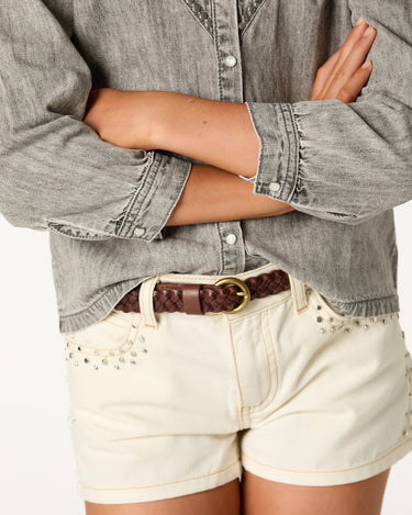 SHORT TACHAS MINI WHITE