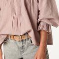 SHORT STUDDED MINI SKIRT GREY