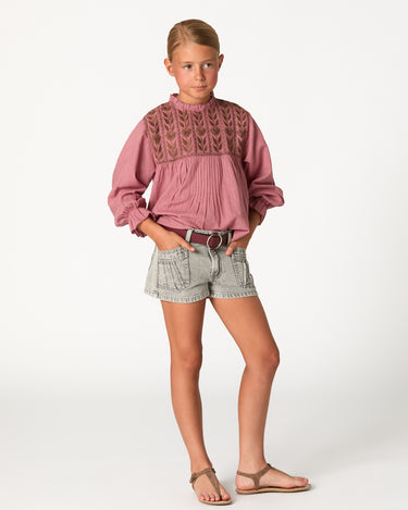 SHORTS POCKETS SEAMS GREY