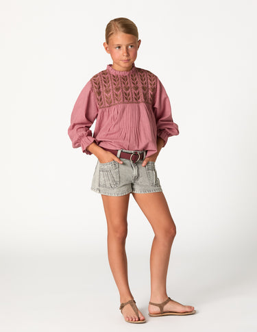 SHORTS POCKETS SEAMS GREY
