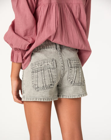 SHORTS POCKETS SEAMS GREY