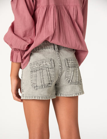 SHORTS POCKETS SEAMS GREY