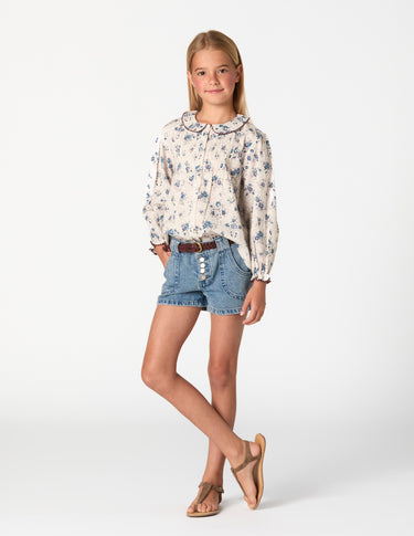 BLUE POCKET SHORTS