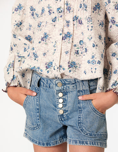 BLUE POCKET SHORTS
