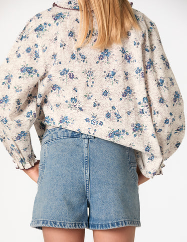 BLUE POCKET SHORTS