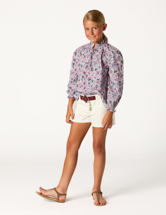 WHITE POCKET SHORTS