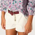 WHITE POCKET SHORTS
