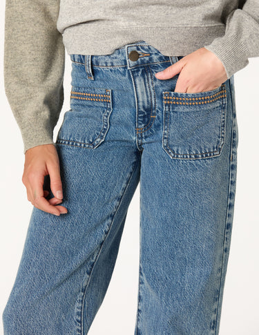 PANTALÓN AZUL DETALLE BOLSILLOS