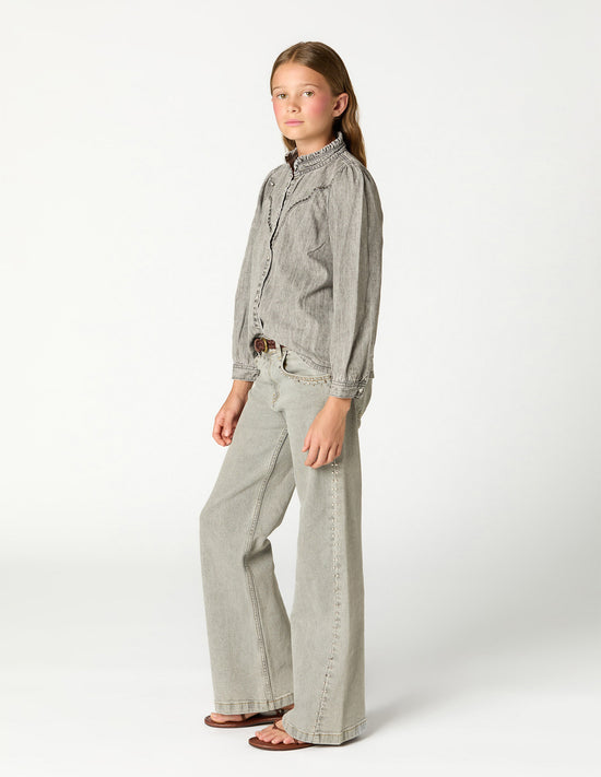 PANTALÓN GRIS CLARO TACHAS MINI