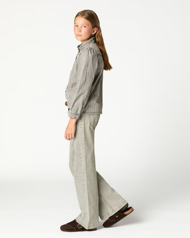 PANTALÓN GRIS CLARO TACHAS MINI