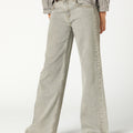 PANTALÓN GRIS CLARO TACHAS MINI