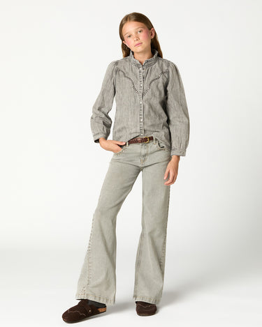 PANTALÓN GRIS CLARO TACHAS MINI