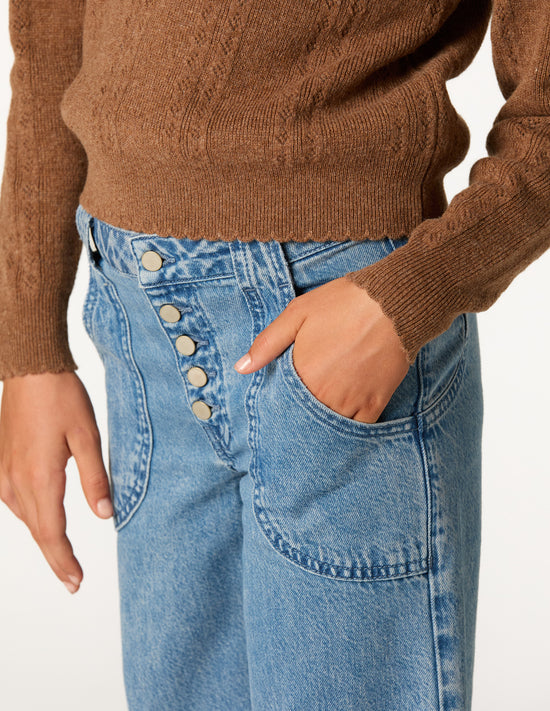 PANTALON DENIM BOLSILLOS BLUE