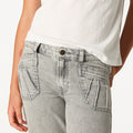 LIGHT GREY TROUSERS POCKETS SEAMS