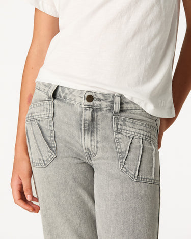 LIGHT GREY TROUSERS POCKETS SEAMS