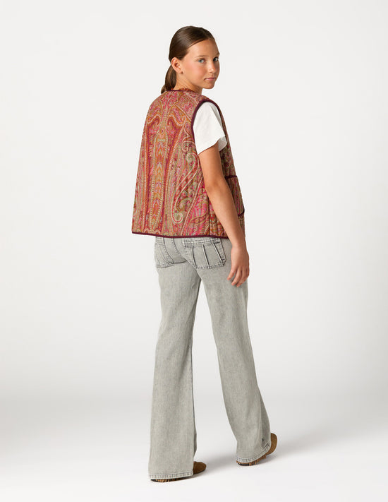 PANTALÓN GRIS CLARO BOLSILLOS COSTURAS