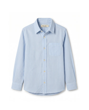 STRIPED ANILINE BLUE SHIRT