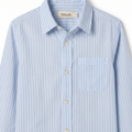 STRIPED ANILINE BLUE SHIRT