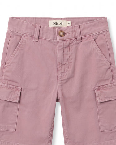 DARK MULBERRY CARGO SHORTS